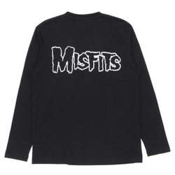 Футболка черная с длинным рукавом группы Misfits