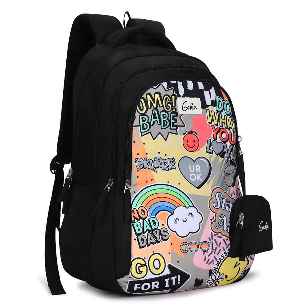 Рюкзак Safari Genie Cool DLX 19 SB Black, 48*33*23 см, 38л, 650 гр., 3отд., мини-косметичка