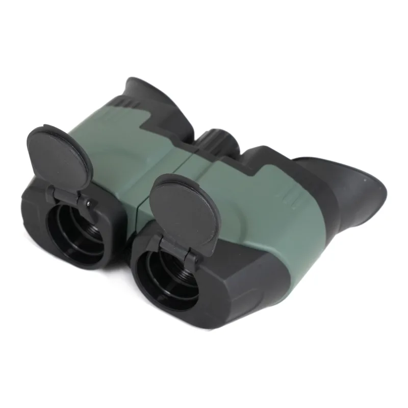 Призменный бинокль ARKON 8x21 / АРКОН 8 на 21 - объективы крупным планом с откинутыми крышками