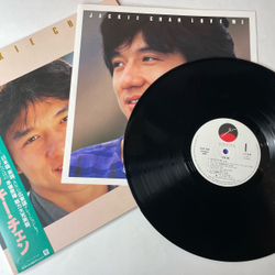 Винтажная виниловая пластинка LP Jackie Jacky Chan Джеки Чан Love Me (Япония 1984) (Оби) Hello Happy Song