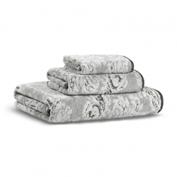 Полотенце 40x71 L'appartement Damask Yarn Dyed ivory/fog слоновая кость/светло-серый