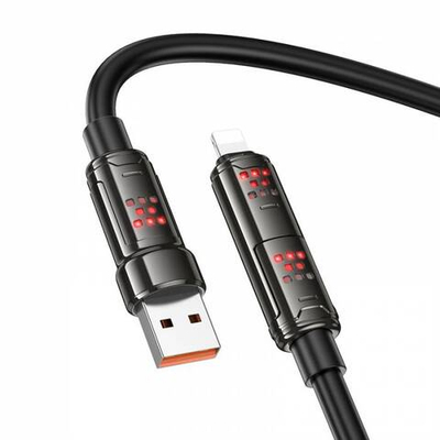 Кабель USB/Type-C на Lighting/Type-C Hoco U143 240W(black)