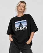 Футболка oversize ДОСТУЧАТЬСЯ ДО НЕБЕС черная