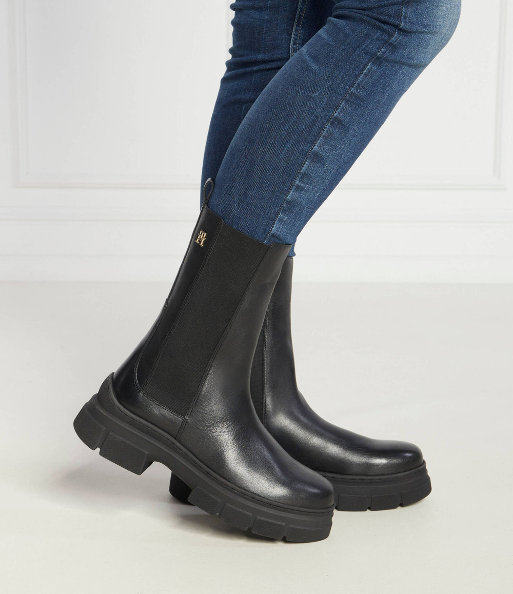 Кожаные челси Tommy Hilfiger - черный(FW0FW07490)