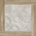 Керамогранит Alma Ceramica GFU04RIC74R Ricci 60x60 бежевый / коричневый / серый сахарный под дерево / бетон / цемент c узорами