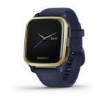 Смарт-часы Garmin Venu Sq Music Edition темно-синий с золотистым алюминиевым безелем,  010-02426-12