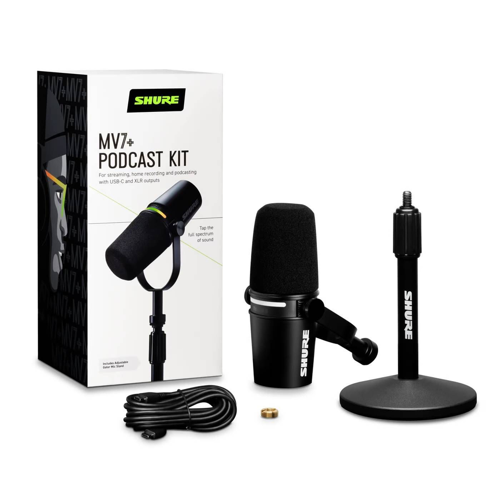 Комплект для записи подкастов Shure MV7+-K-BNDL