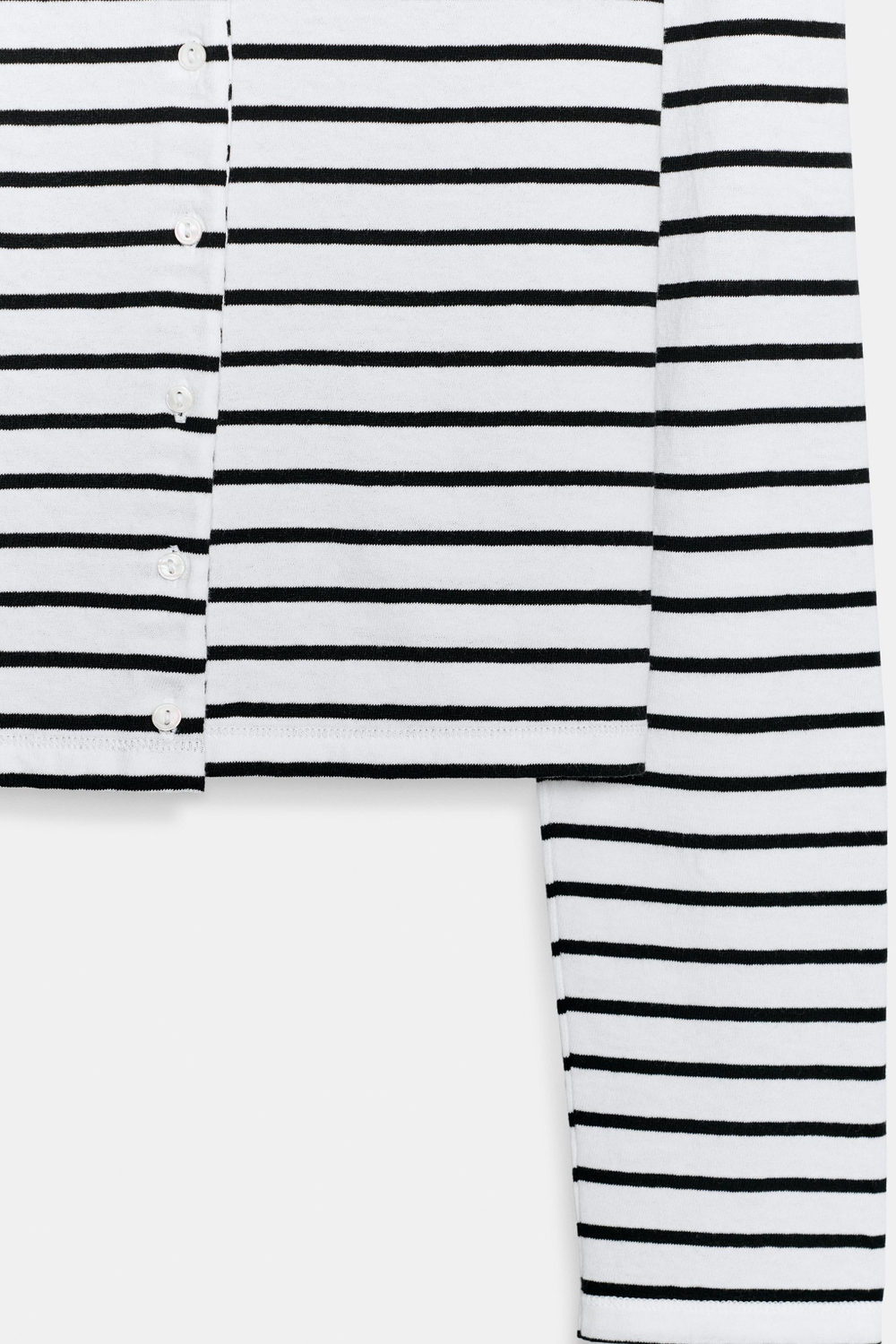 ФУТБОЛКА ИЗ 100% ХЛОПКА НА ПУГОВИЦАХ — ZARA