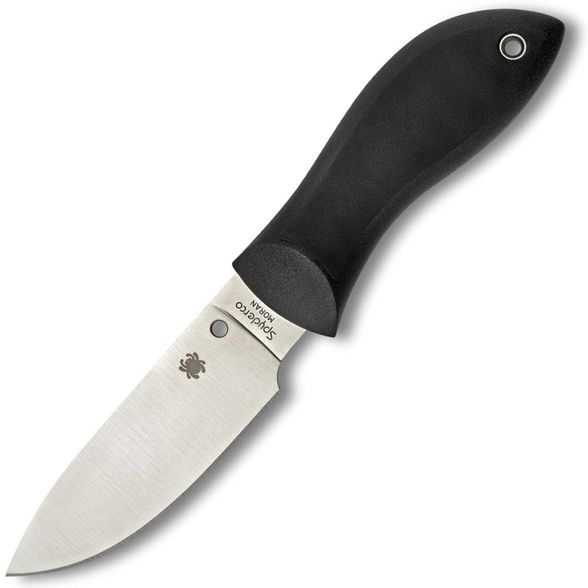 Цена наНож с фиксированным клинком Bill Moran™ Spyderco FB02P, сталь VG-10 Satin Plain, рукоять термопластик FRN/кратон, чёрный