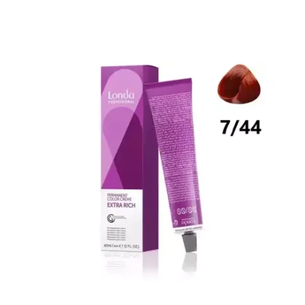 Londa Color стойкая крем-краска, 7/44 блонд интенсивно-медный, 60мл
