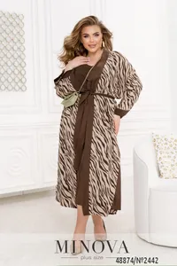 Костюм 2442-шоколадный Minova