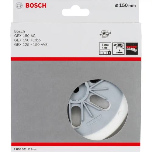 Подошва для эксцентриковой машины, 150 мм, мягкая BOSCH 2608601114