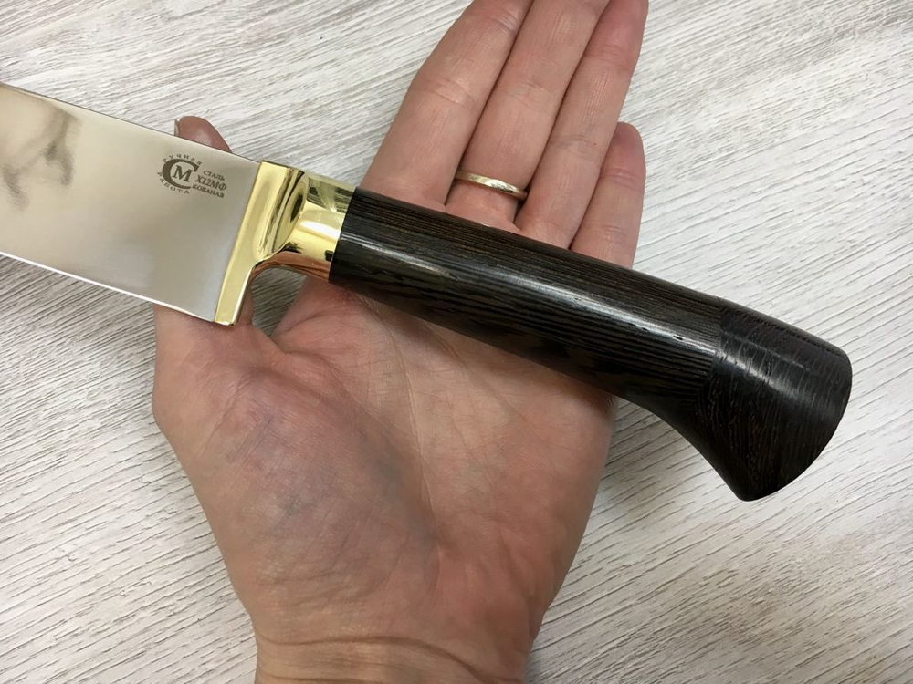 Нож Пчак Узбекский, кованая х12мф, венге