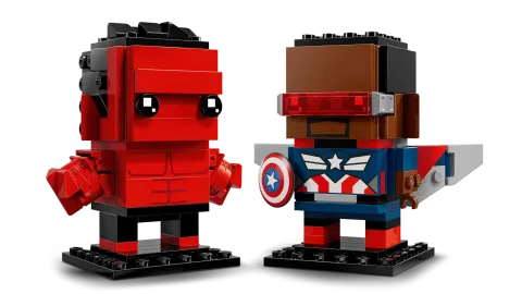 Конструктор LEGO BrickHeadz 40668 Капитан Америка и Красный Халк