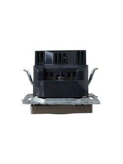 Розетка BRITE РЮш10-2-БрШ 16А с USB A+A 3.1А с заземл. защ. шторки механизм шампань IEK BR-R14-16-U21-D31-K37