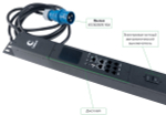 Блок розеток Cabeus SMART-PDU-16-1P-36C13-6C19-I309-M