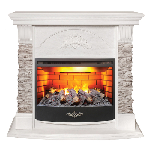 Каминокомплект Real Flame Athena GR WT с очагом 3D Firestar 25,5