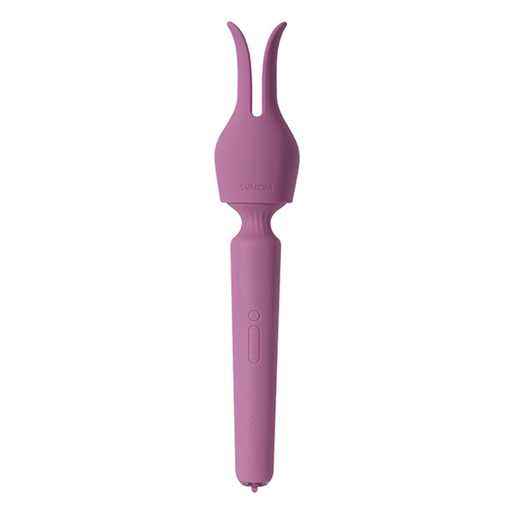 Сиреневый интерактивный вибратор-wand 29см с функцией нагрева Svakom Emma Neo 2 Powerful & Interactive Wand Vibrator SA299A