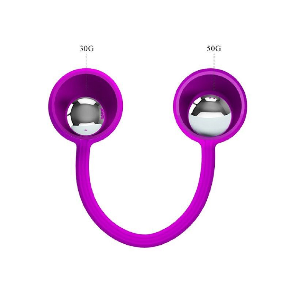 Лиловые вагинальные шарики KEGEL BALL III (Цвет: лиловый)