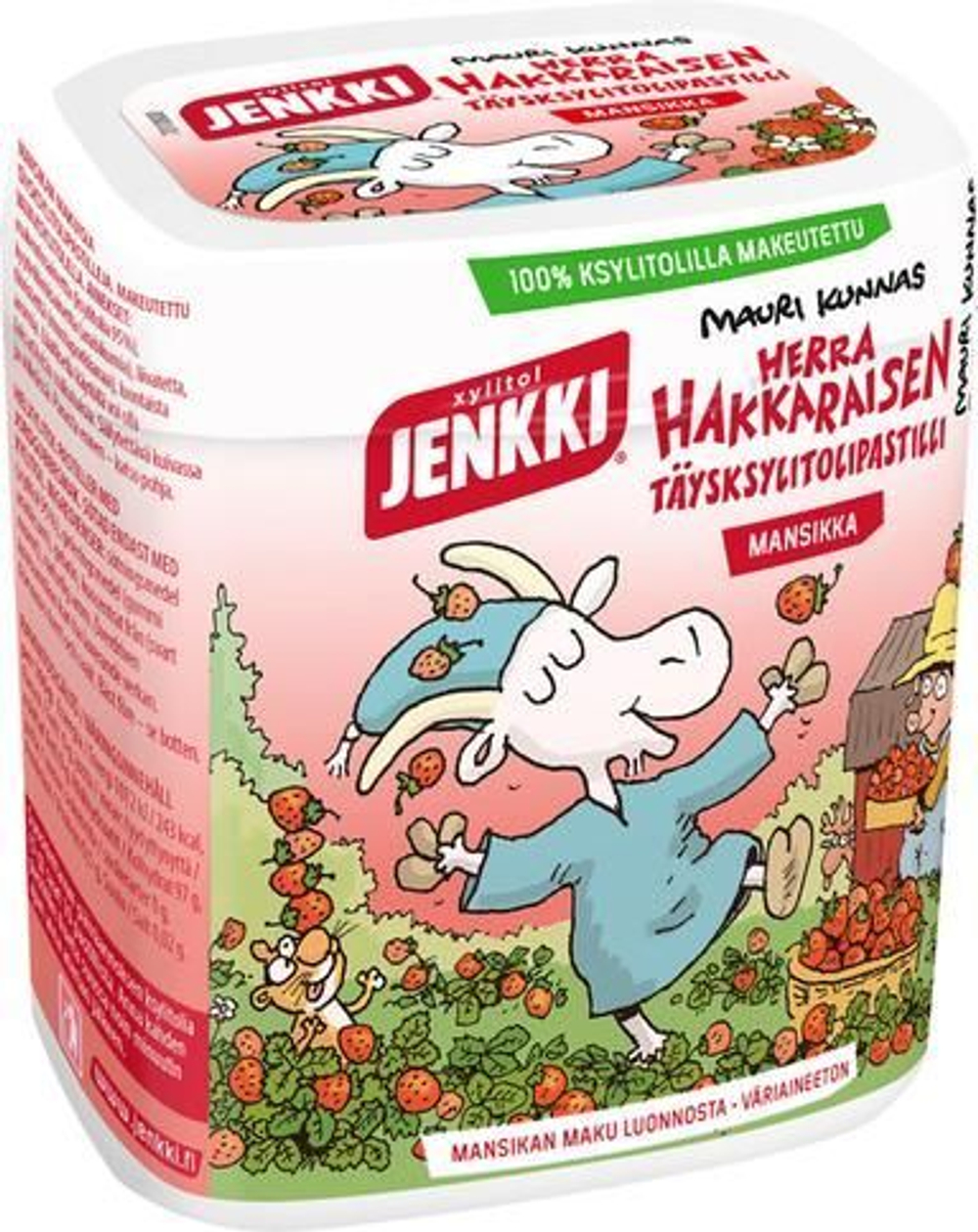 Клубничные пастилки с ксилитом Jenkki Herra Hakkaraisen 55 г (из Финляндии)