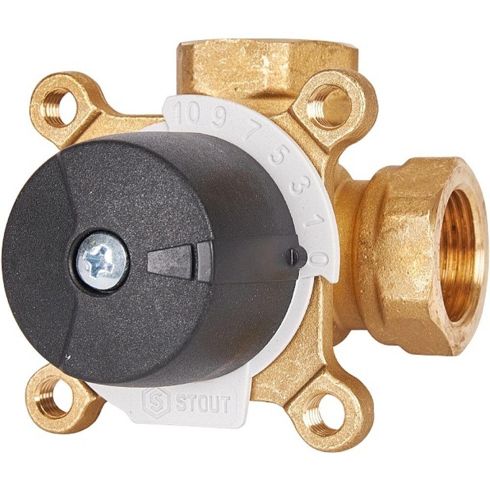 STOUT трехходовой смесительный клапан 3/4" ВР KVs 6