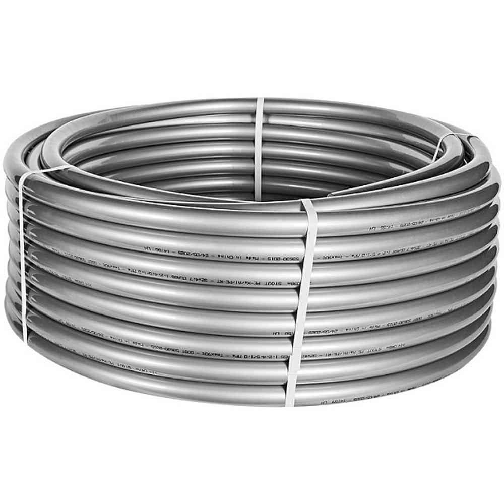 Стабильная (stabil) труба STOUT - 32x4.7 (PE-Xа/AL/PE-RTII, PN10, Tmax 90°C, бухта 50 м)