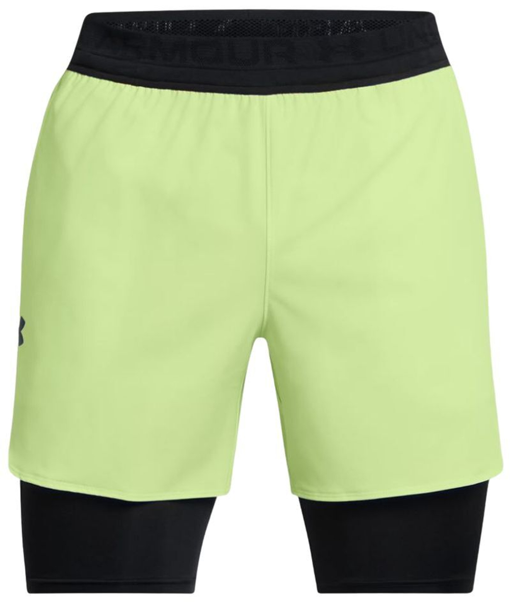 Мужские теннисные шорты Under Armour Men's Vanish Elite 2in1 - зеленый