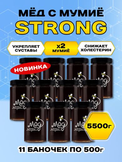 Мёд натуральный с мумие STRONG