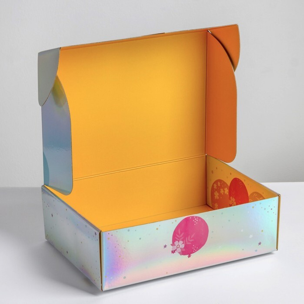 Складная коробка «Happy Birthday», 30,5 × 22 × 9,5 см