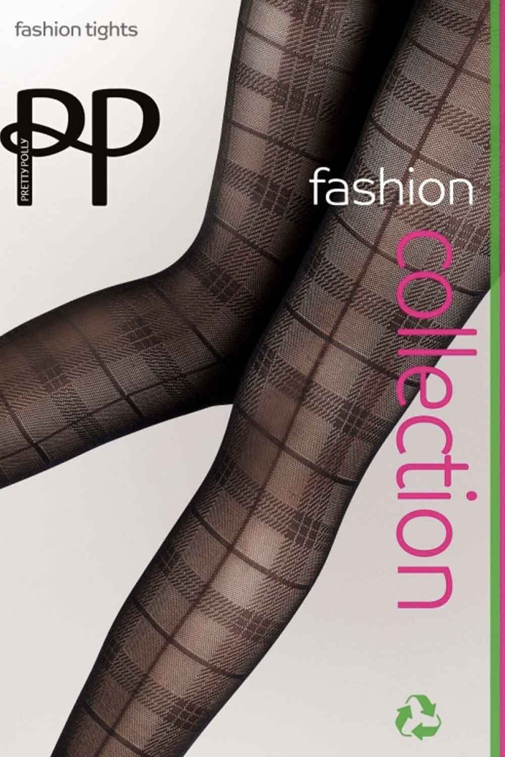 Клетчатые колготки Tartan Pattern Tights (Размер: 1 размер) (Цвет: черный)