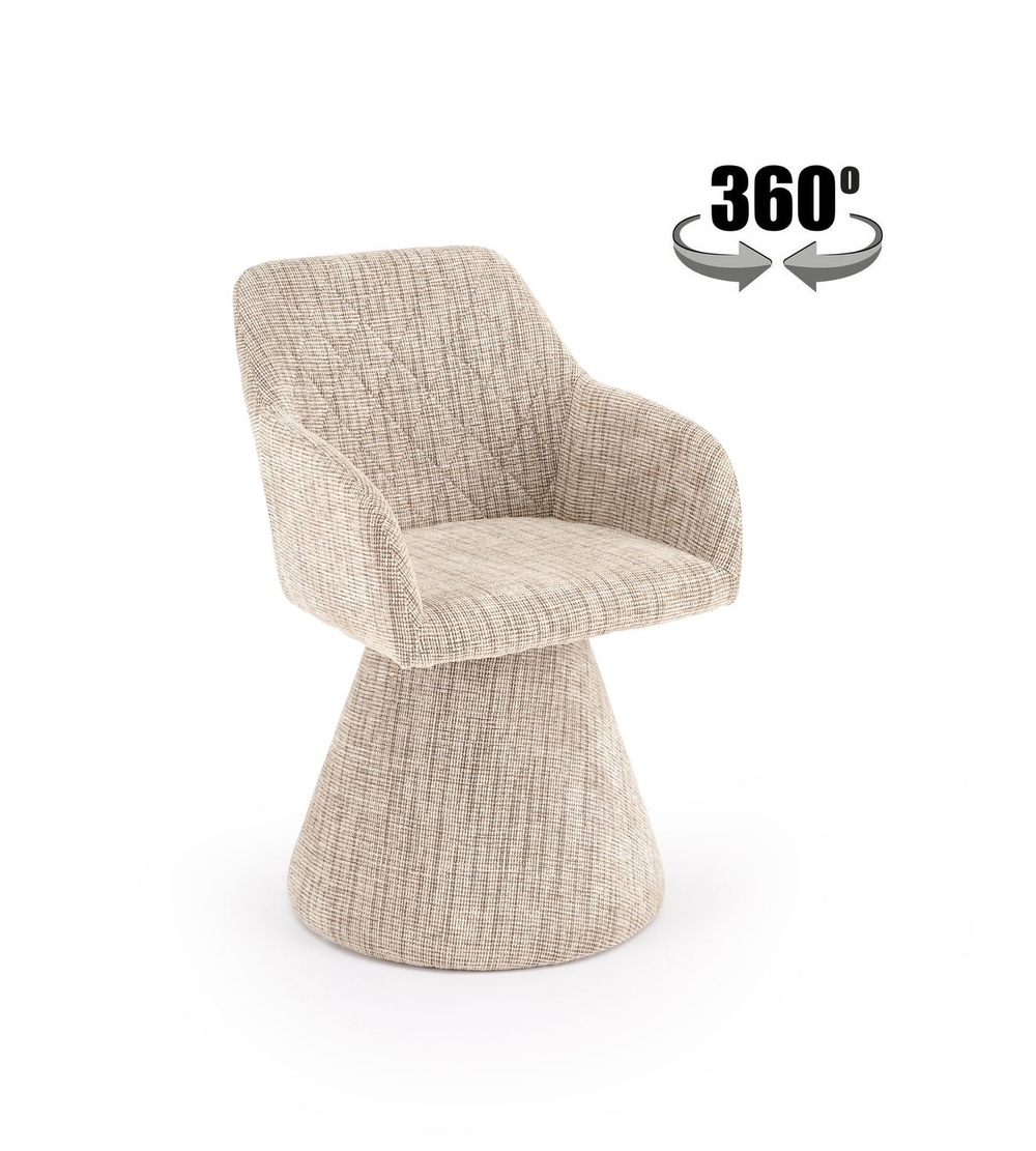 Стул HALMAR K603 бежевый, поворотный