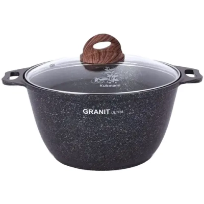 Кастрюля 3л «Granit ultra» (blue) со стеклянной крышкой кгг32а