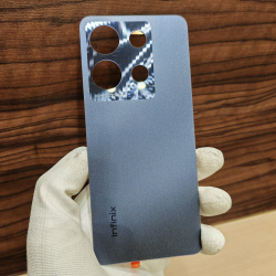 Крышка для Infinix Note 30 (X6833) Оригинальная (заднее стекло) цвет: Чёрный / Синий