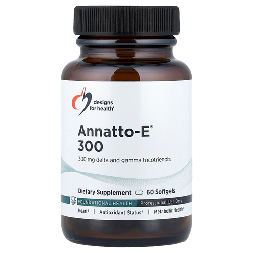 Designs For Health, аннатто-E™ 300, 300 мг, 60 капсул