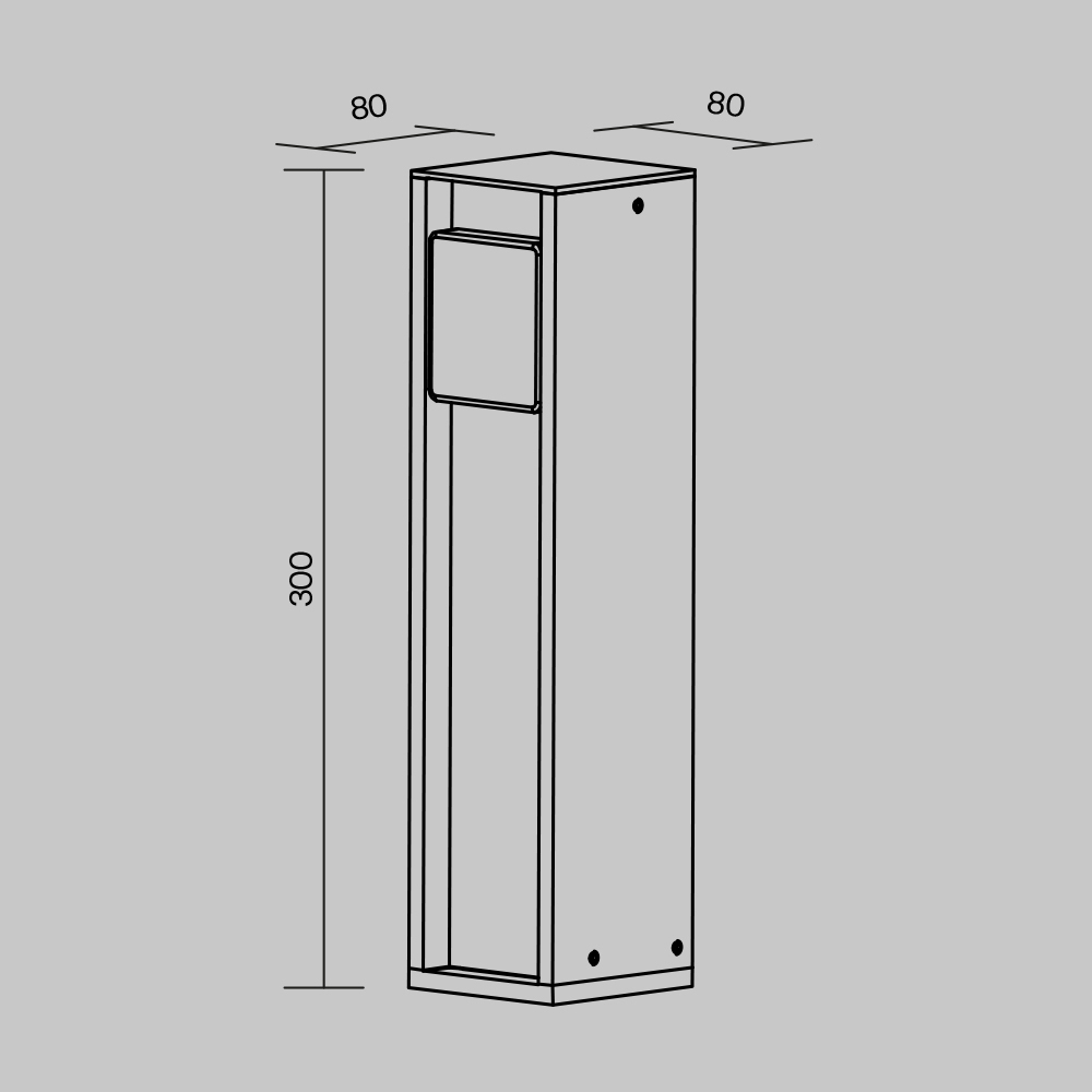 Уличная розетка Maytoni Outdoor Socket O459FL-GF01SC