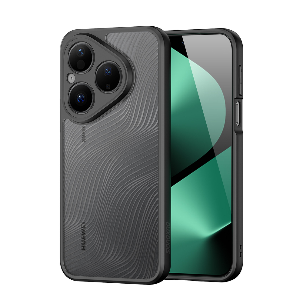 Чехол прозрачный с мягкими черными рамками от Dux Ducis для Huawei Pura 80, серия Aimo Series Case