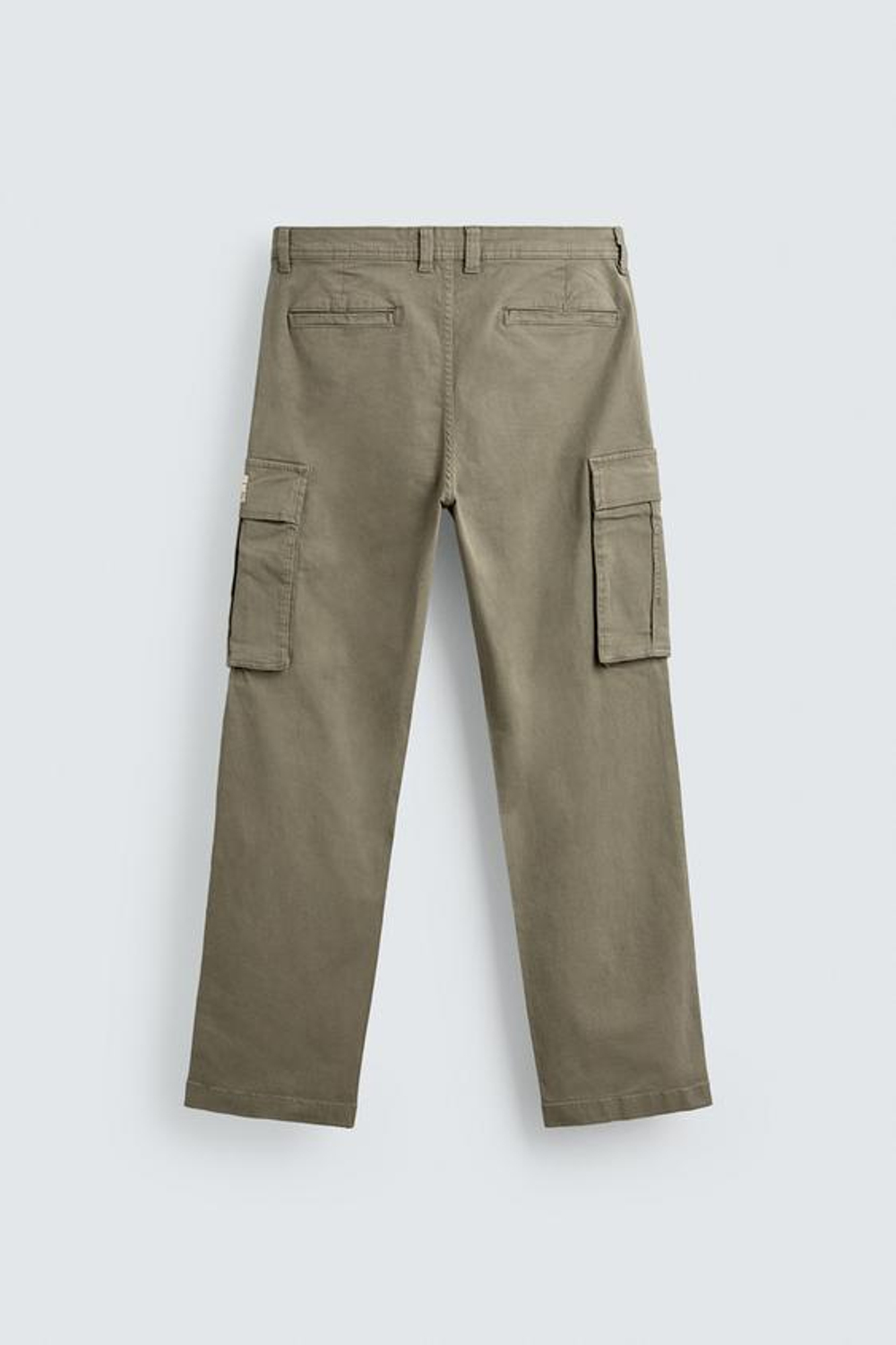 ZARA БРЮКИ КАРГО RELAXED FIT, СВЕТЛЫЙ ХАКИ