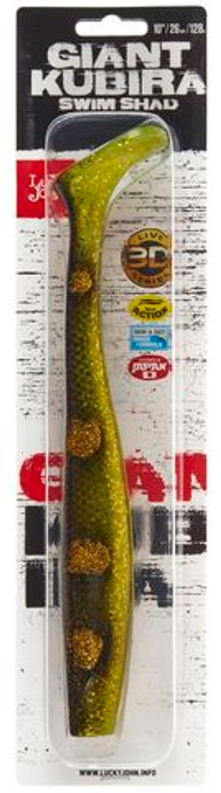 Виброхвосты LJ 3D BBS Series GIANT KUBIRA SWIM SHAD 10,3in (26,00)/PG20 1шт.