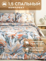 Постельное белье 1,5 спальное хлопок 100% 70х70 Касабланка