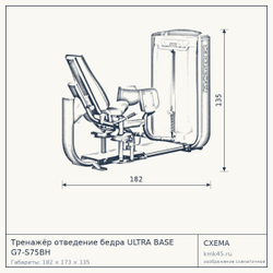 Тренажёр отведение бедра ULTRA BASE G7-S75BH — от 529 000 ₽