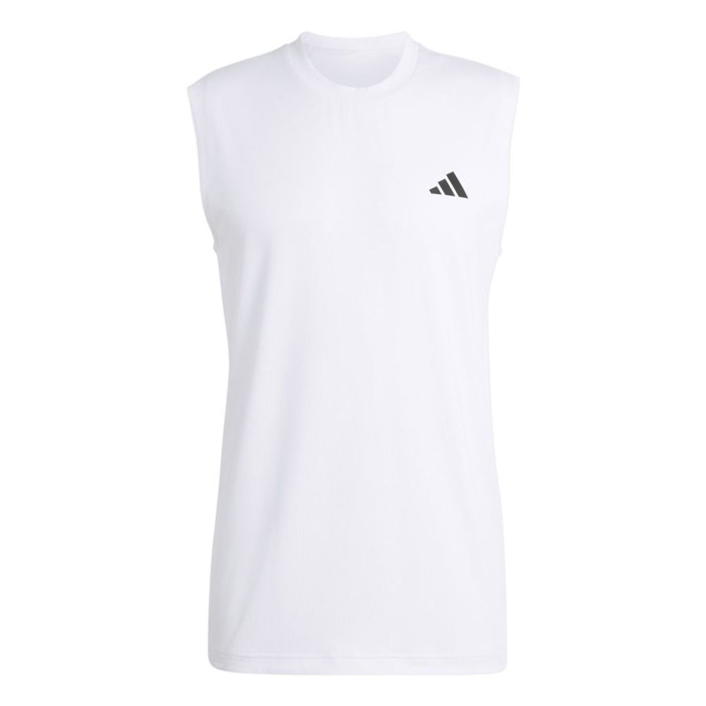 Мужская теннисная футболка Adidas Club Tennis Climacool Tank Top — белая