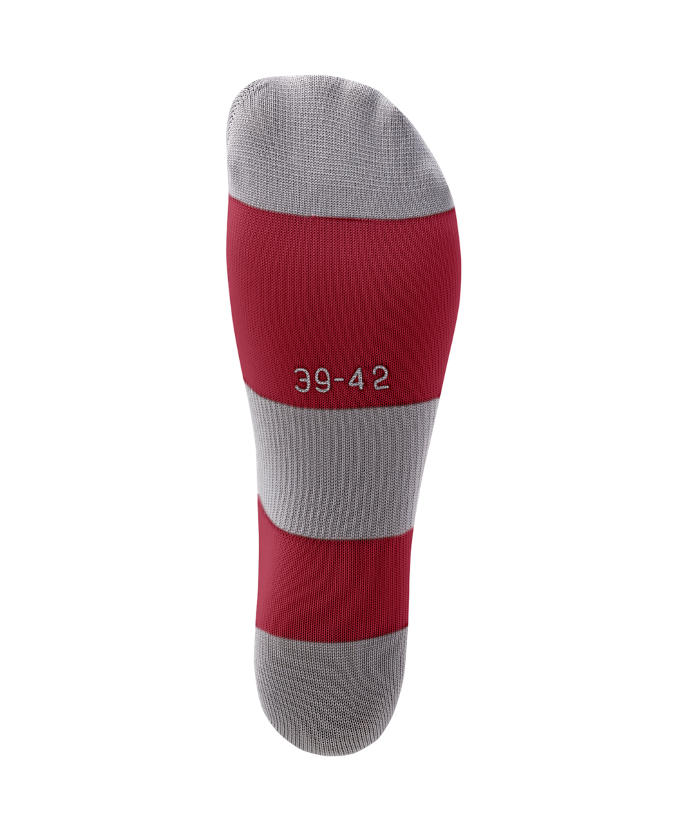Гетры футбольные CAMP BASIC SOCKS, гранатовый/серый/белый