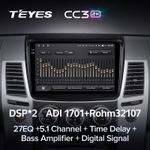 Teyes CC3 2K 9"для Mitsubishi Pajero Sport 2008-2016