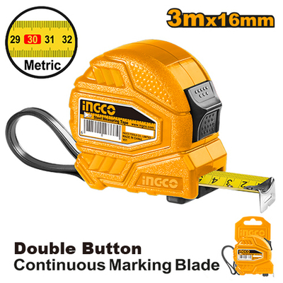 Рулетка 3х16 мм INGCO HSMT26316-1