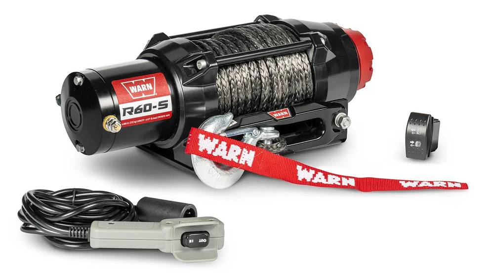 Лебедка WARN R60-S, синтетический трос — фото 2