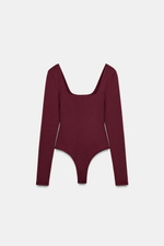 БОДИ С КВАДРАТНЫМ ВЫРЕЗОМ ИЗ ПОЛИАМИДА - ZARA