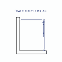 Душевой уголок RGW PA-045 (Прозрачное, 1000x800)