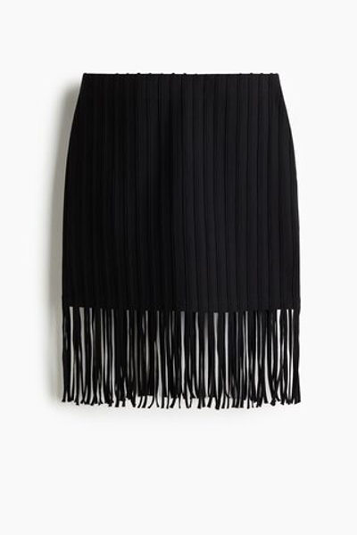 Юбка с кисточками — короткая модель, высокая посадка - H&M