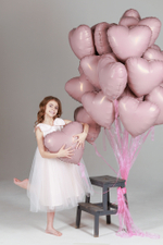 Сердце 19" Пыльная роза Agura