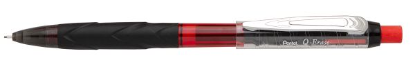 Карандаш автоматический Q-Erase с длинным выкручивающимся ластиком 0.5 мм, 12 шт, черный корпус, Pentel QE425-A